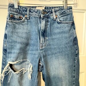 Topshop High Rise Mom Jeans Size 25/30